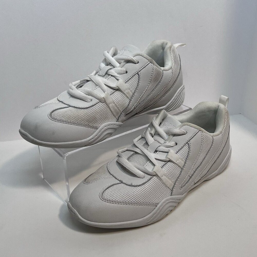 CADIDL Cheer Shoes for Women White Cheerleading Athletic‎ Dance Shoes Size 7
